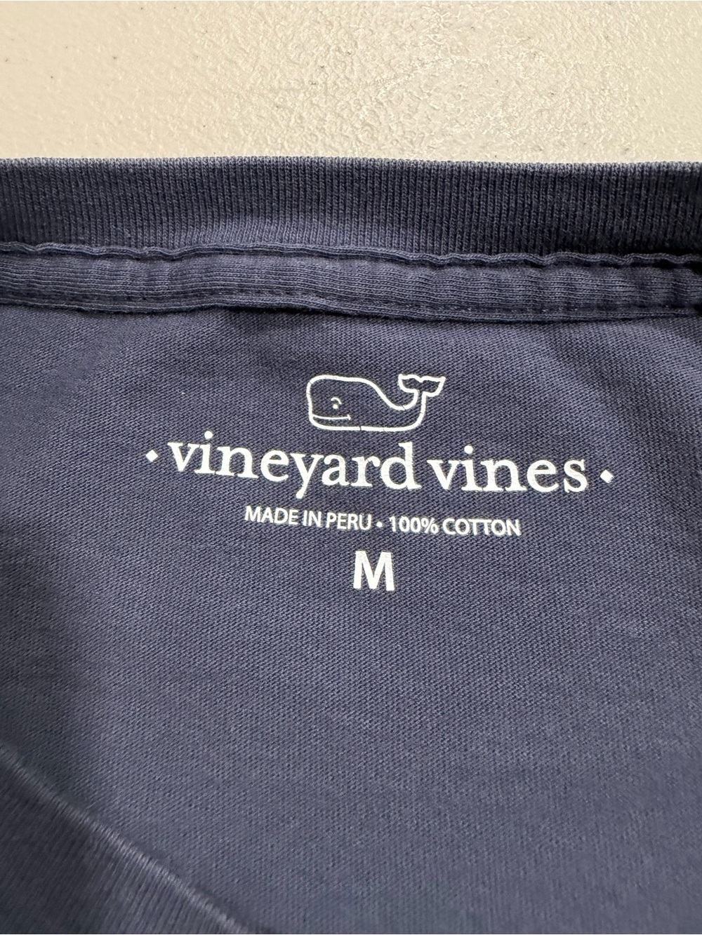 Vineyard Vines Navy Long-Sleeve Pocket Tee - Picture 2 of 3